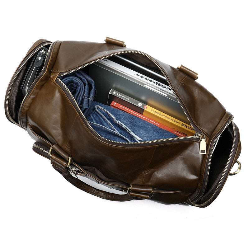 Business Casual Large Luxury Leather Travel Bag