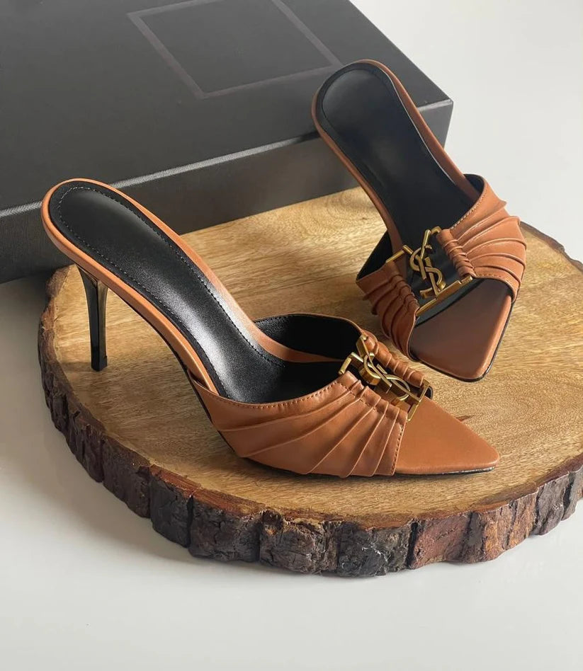 Babylone Heels – Gold Hardware