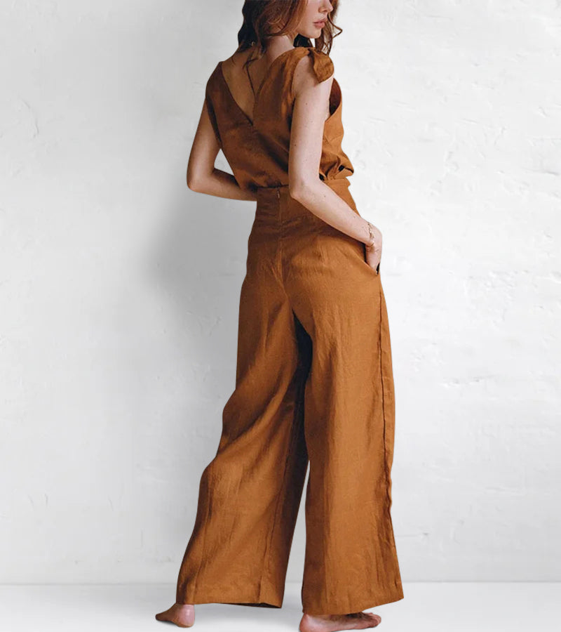 Minimalist Cotton & Linen Two Piece Set