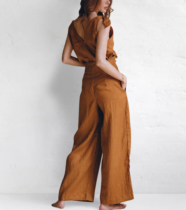 Minimalist Cotton & Linen Two Piece Set