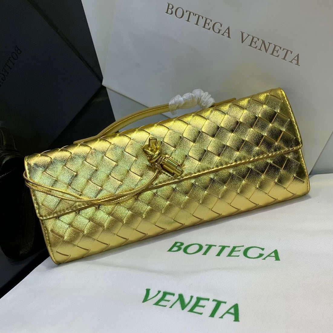 Long Woven Leather Clutch Bag – Serilea Esme