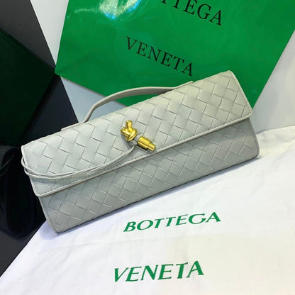 Long Woven Leather Clutch Bag – Serilea Esme