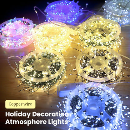 ✨50% OFF EARLY CHRISTMAS SALE🎄 Copper Wire Firecracker Light String – Perfect for Home Holiday Decor🎁