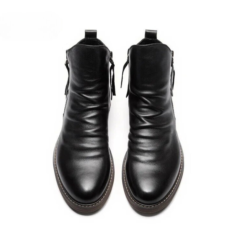 Milano Genuine Leather Chelsea Boots