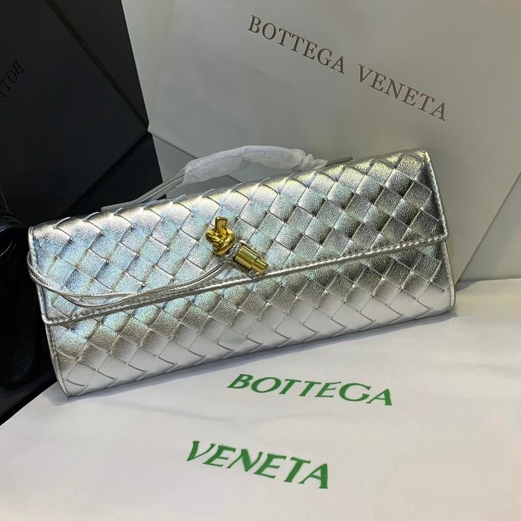 Long Woven Leather Clutch Bag – Serilea Esme