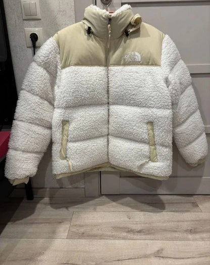Unisex TNF Sherpa Jacket – Cozy Winter Fleece for Everyday Warmth & Style