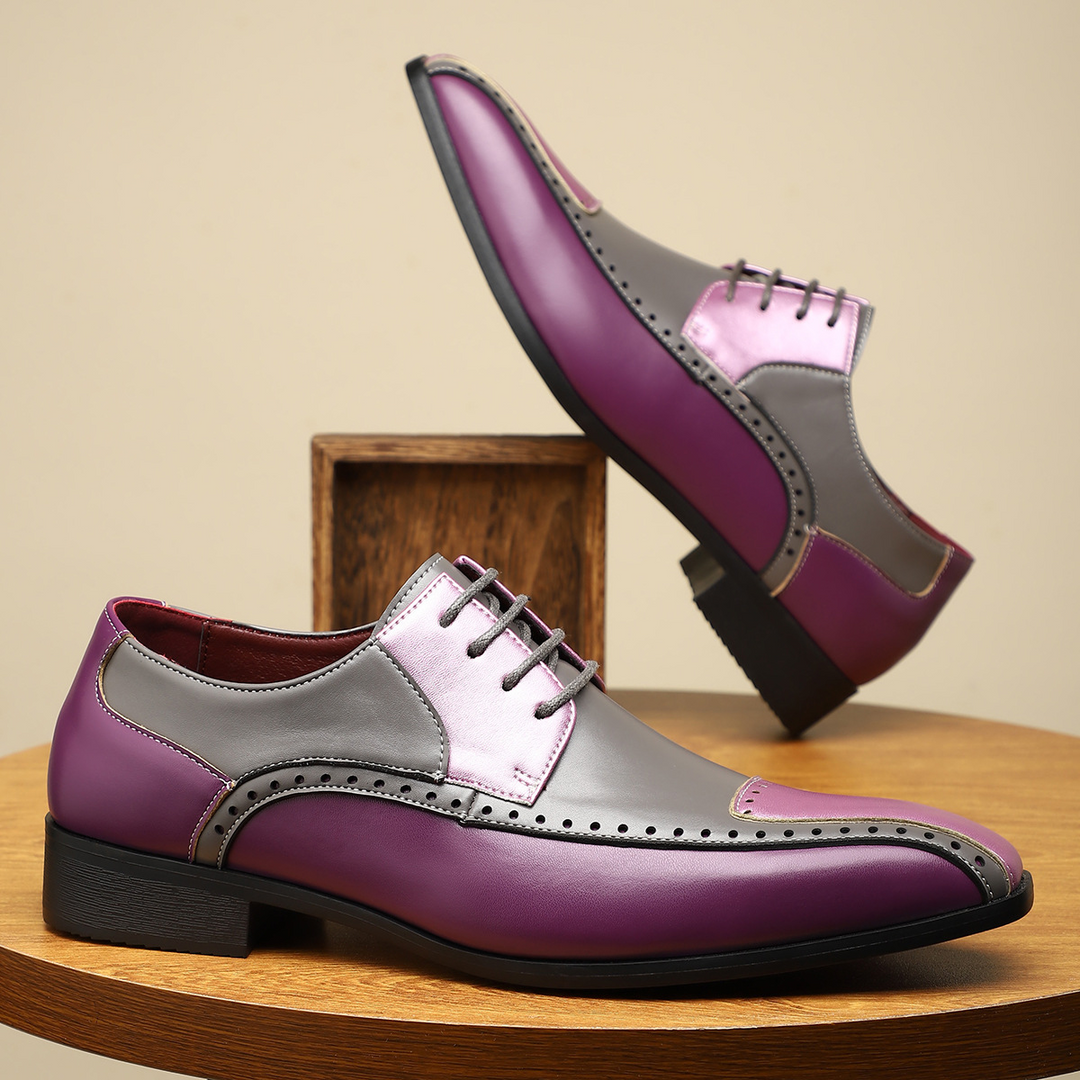 Salvatori Leather Brogue Dress Shoes