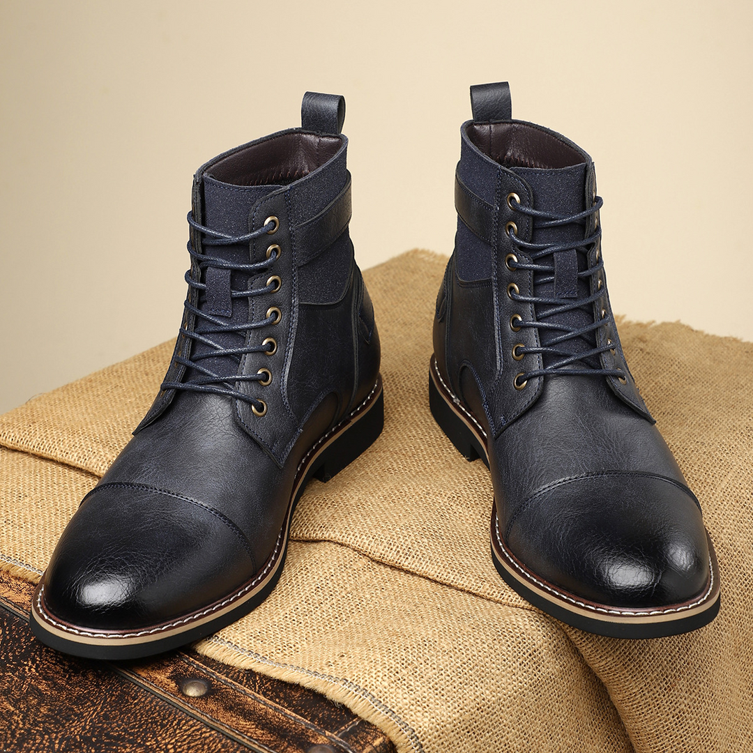 Heritage Leather Buckle Boots