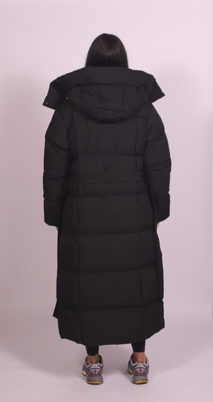 Hooded Puffer Longline Coat