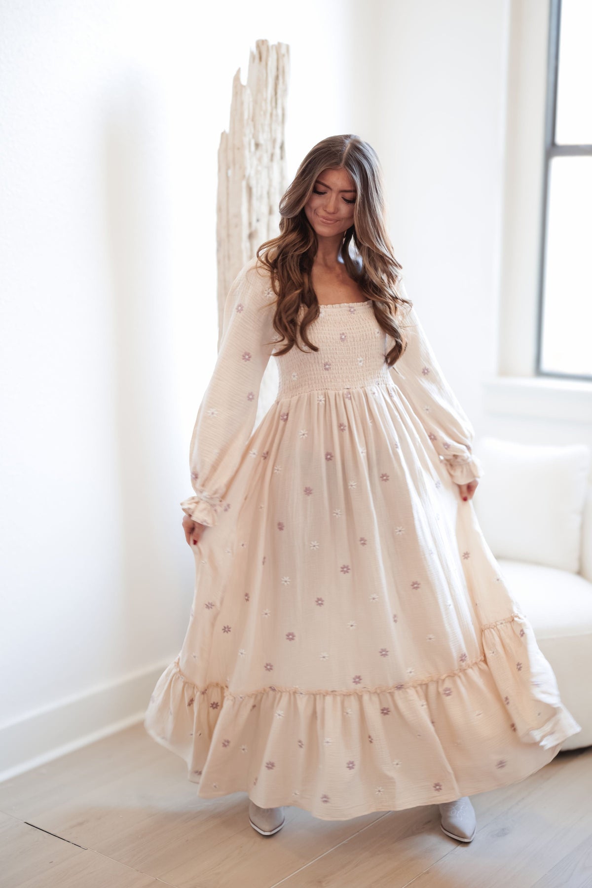 Brooke Dress - Cream - FINAL SALE
