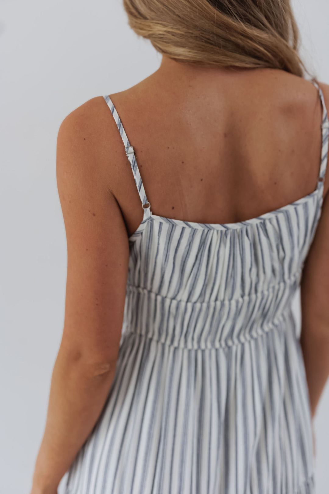 Addison Dress - Dusty Blue - FINAL SALE