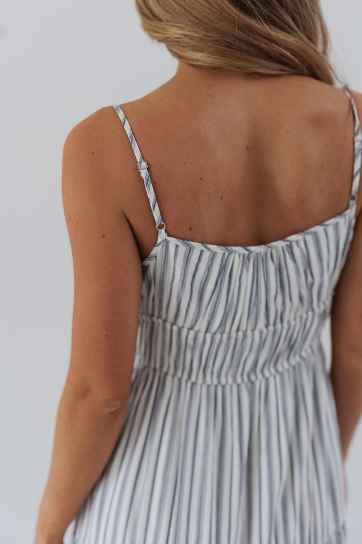 Addison Dress - Dusty Blue - FINAL SALE