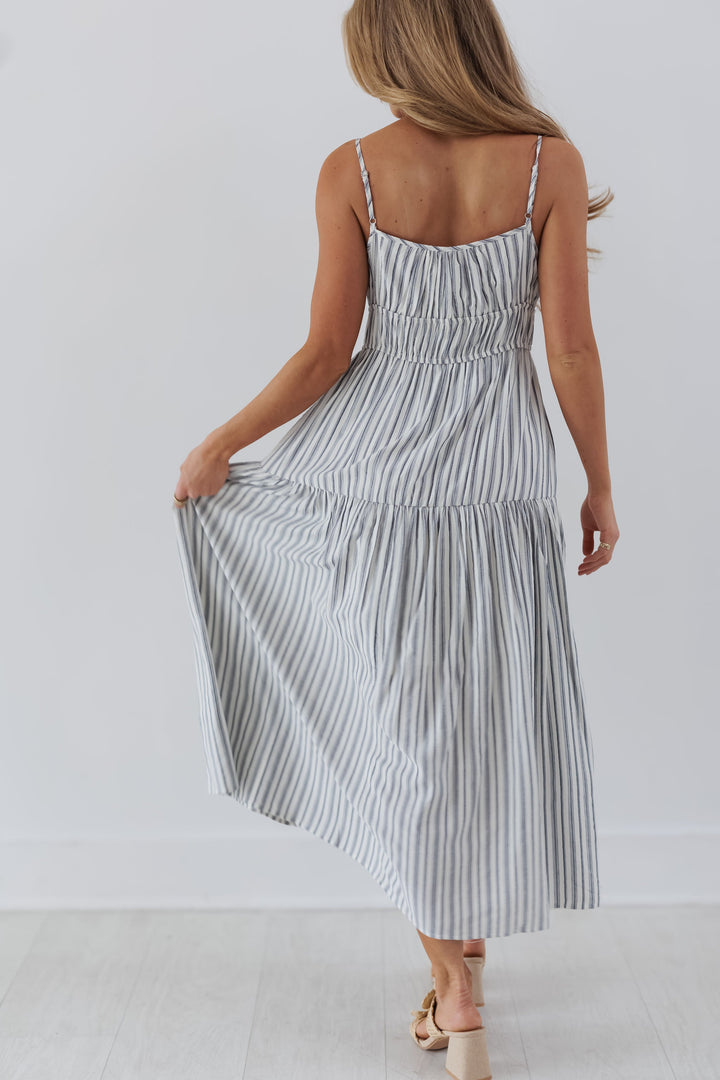 Addison Dress - Dusty Blue - FINAL SALE