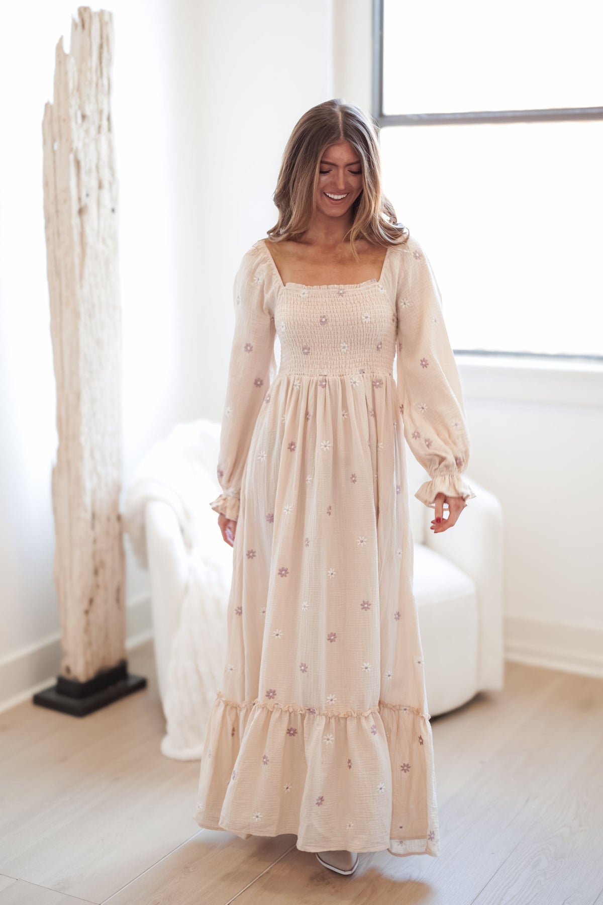 Brooke Dress - Cream - FINAL SALE