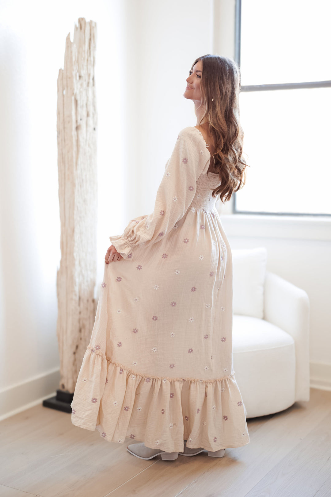 Brooke Dress - Cream - FINAL SALE