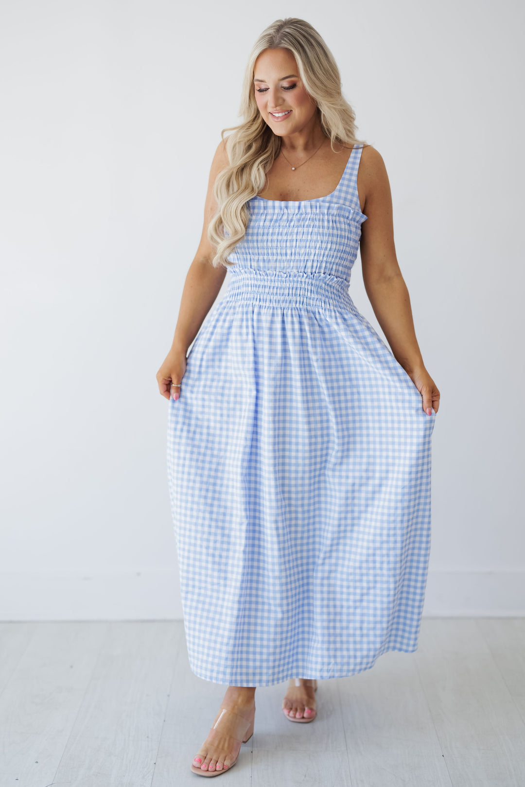 Nicole Dress - Baby Blue