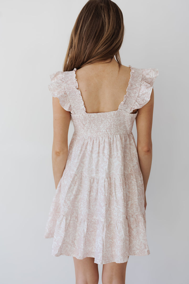 Jordan Mini Dress - Antique Rose