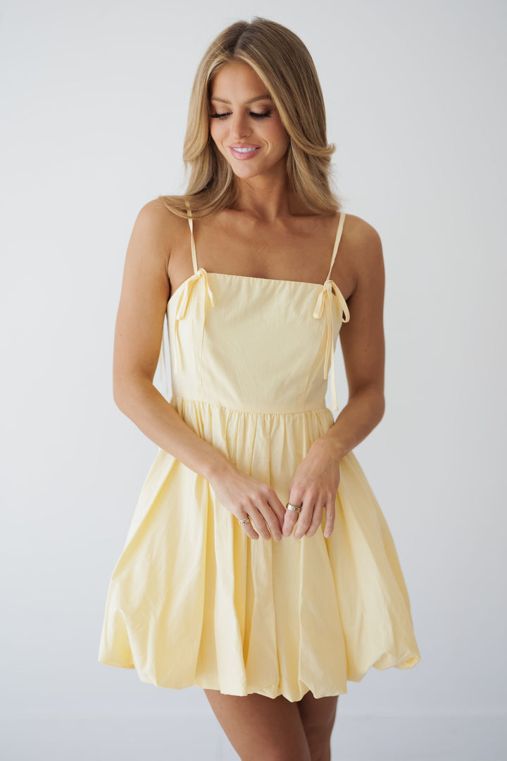 Kenley Mini Dress - Butter Yellow