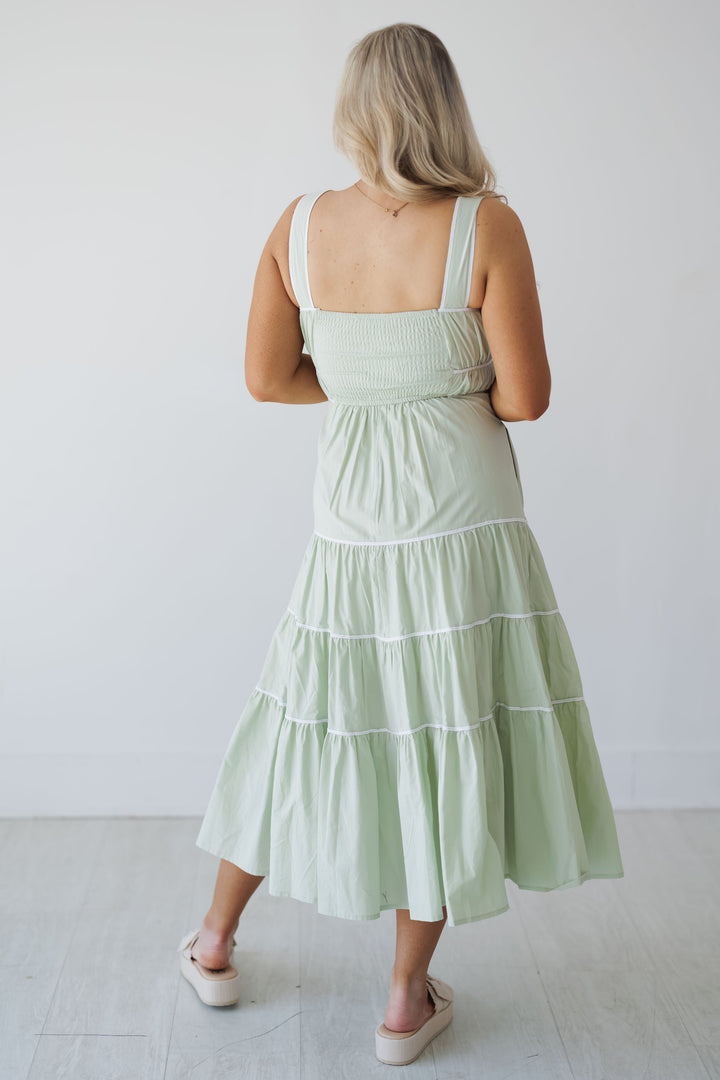 Caroline Dress - Sage