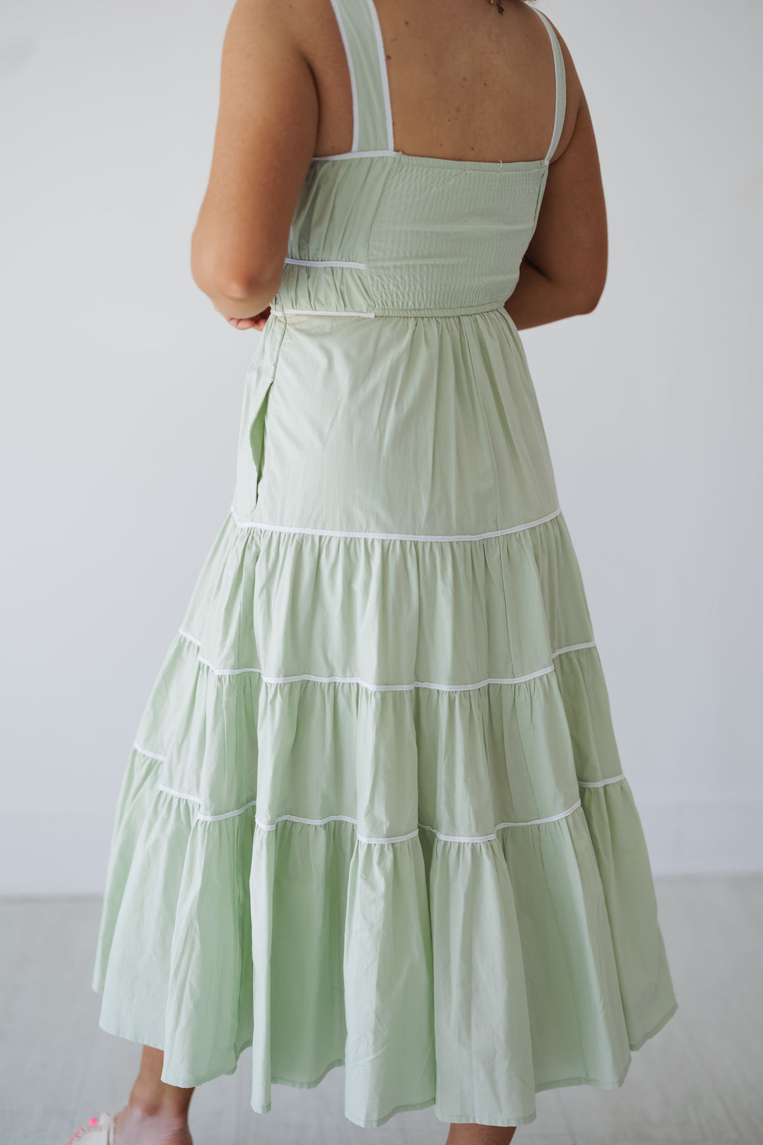 Caroline Dress - Sage