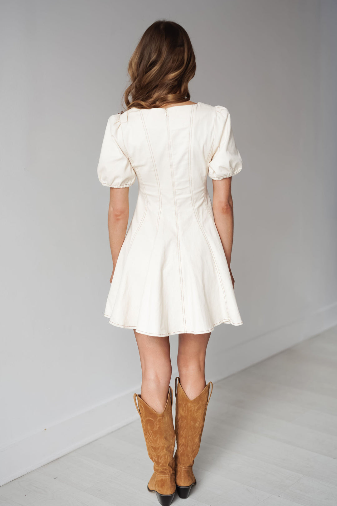 Rachel Mini Dress - Cream