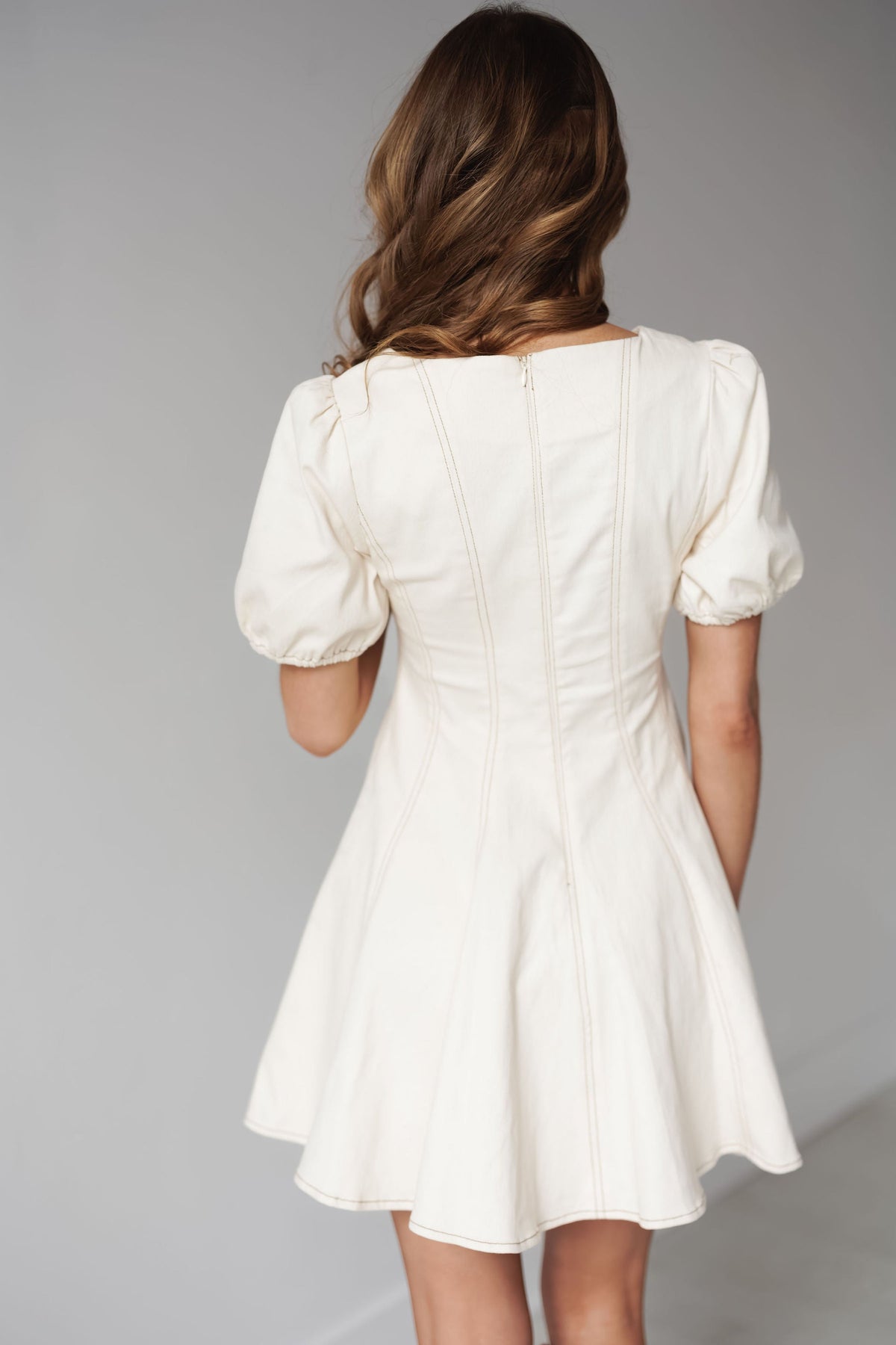 Rachel Mini Dress - Cream