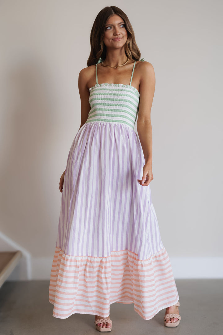 Sherbet Maxi Dress - Lavender Multi
