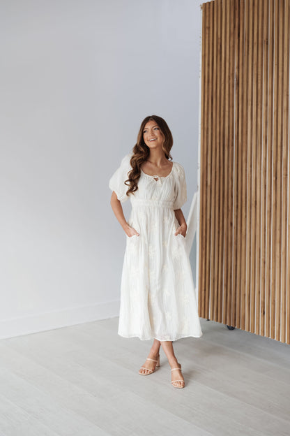 Iris Dress - Ivory