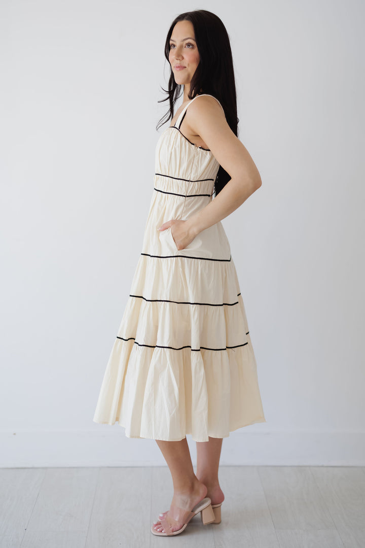 Caroline Dress - Eggshell