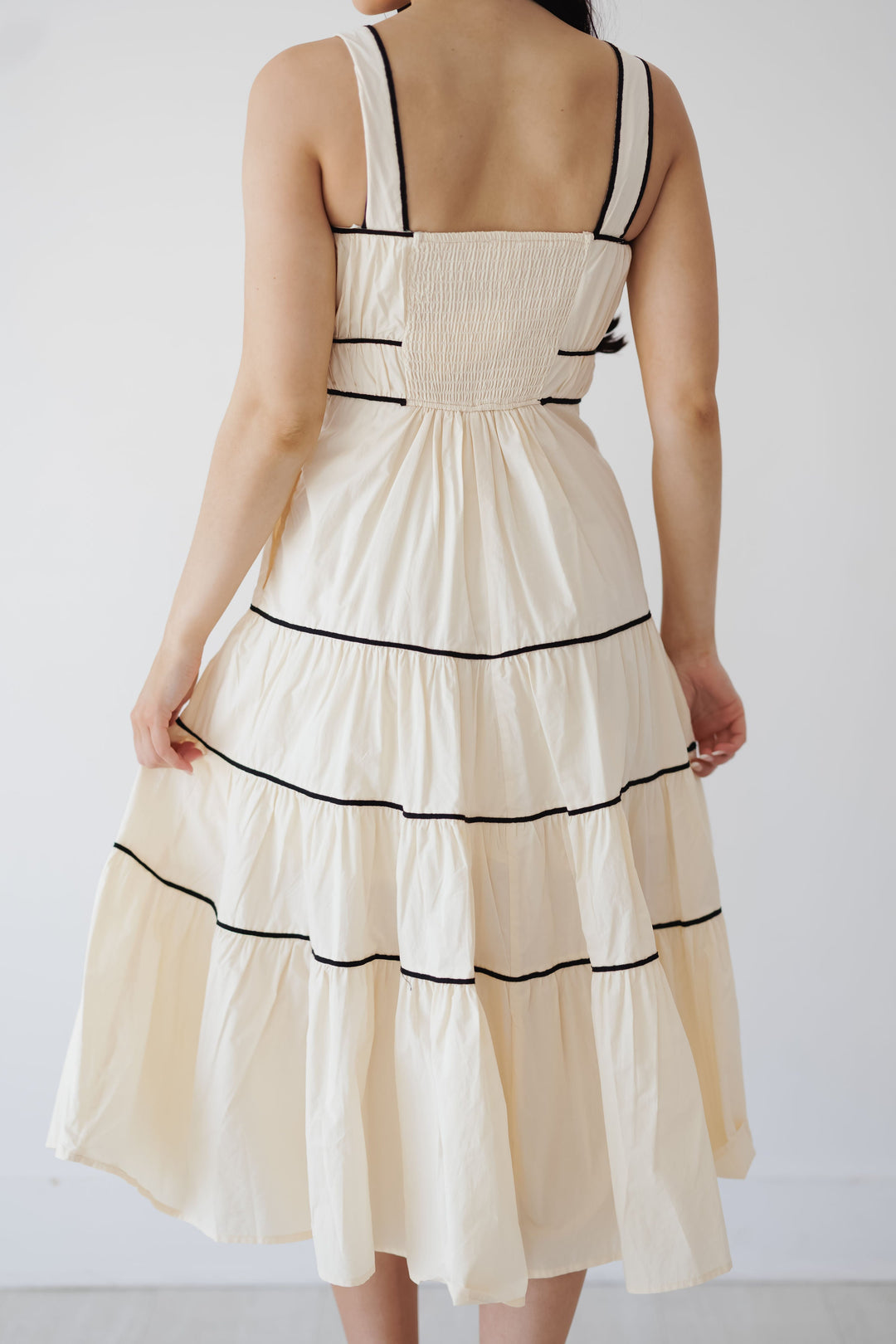 Caroline Dress - Eggshell