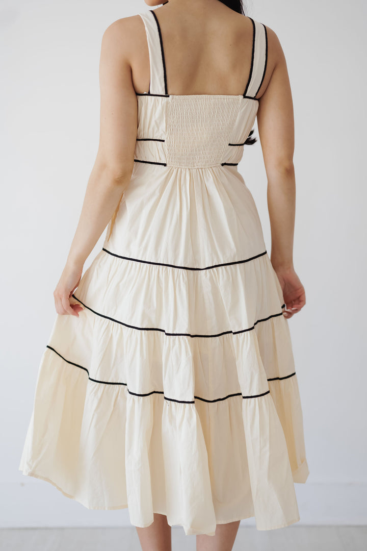 Caroline Dress - Eggshell