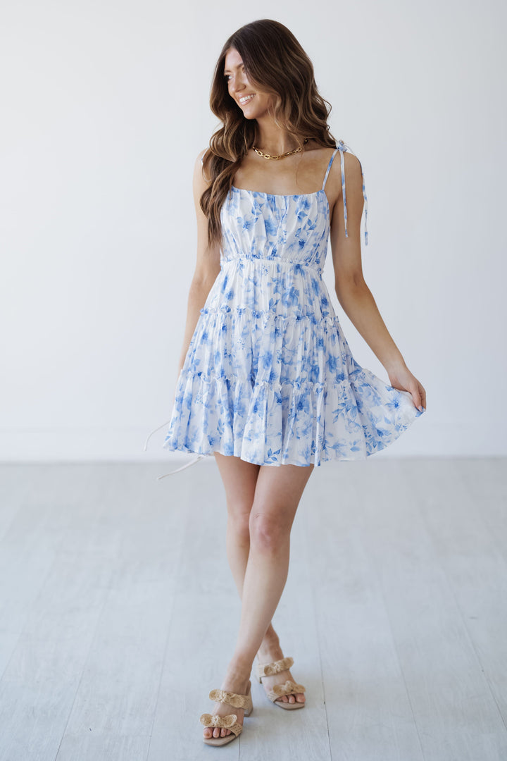 Mckenna Mini Dress - Blue