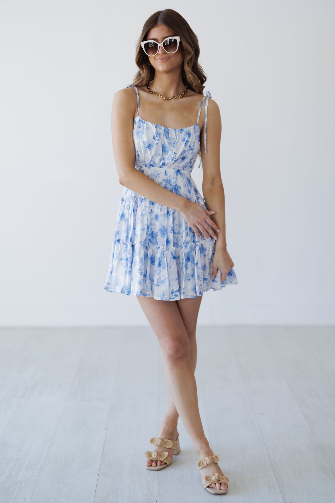 Mckenna Mini Dress - Blue
