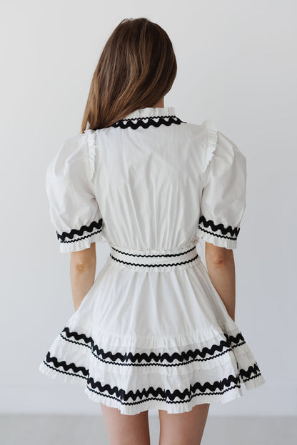 Eva Ruffle Mini Dress - FINAL SALE