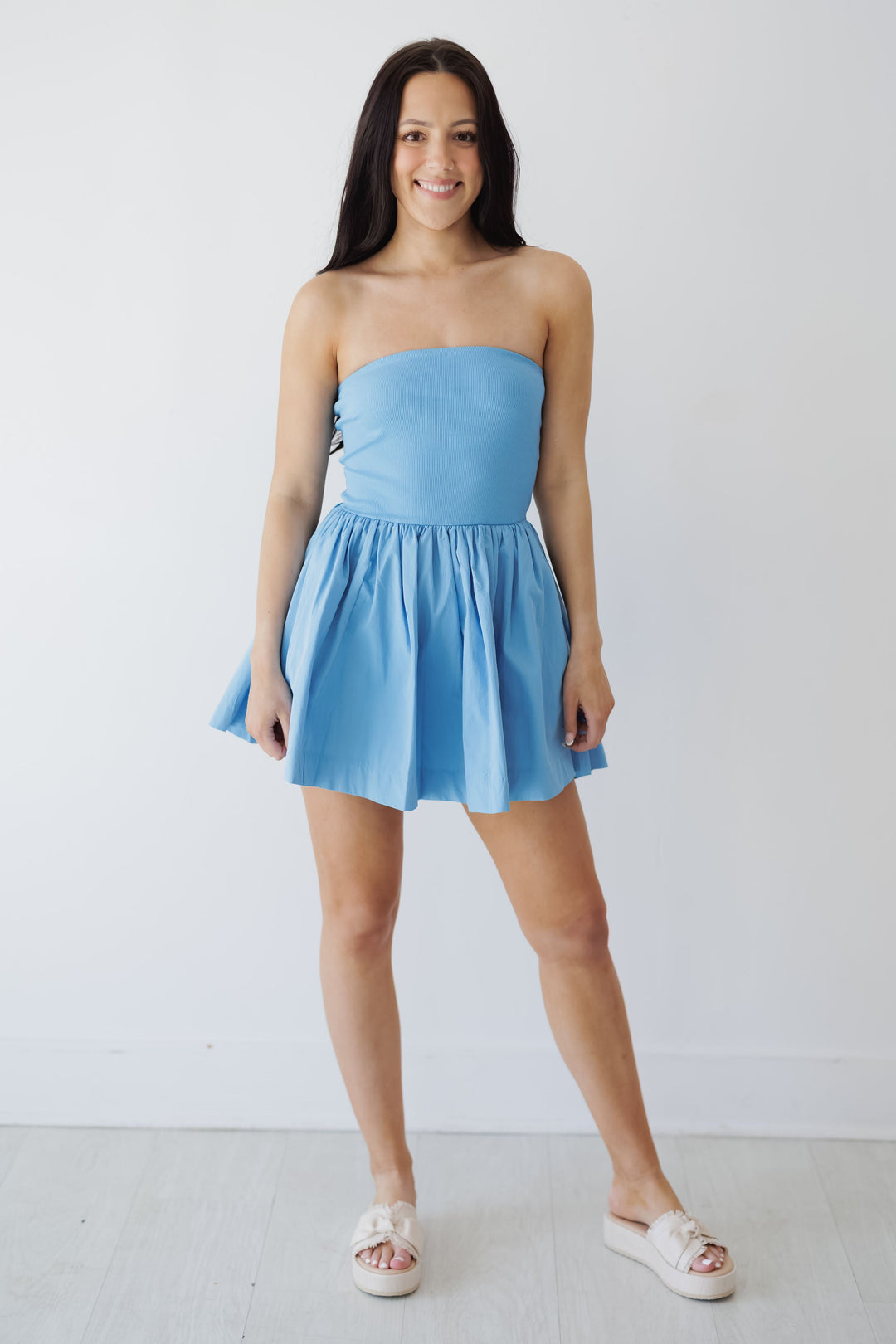 Sheila Mini Dress - Blue