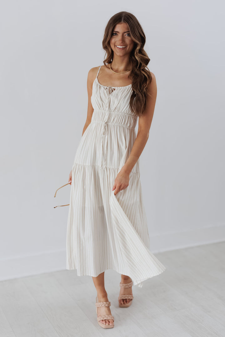 Addison Dress - Taupe