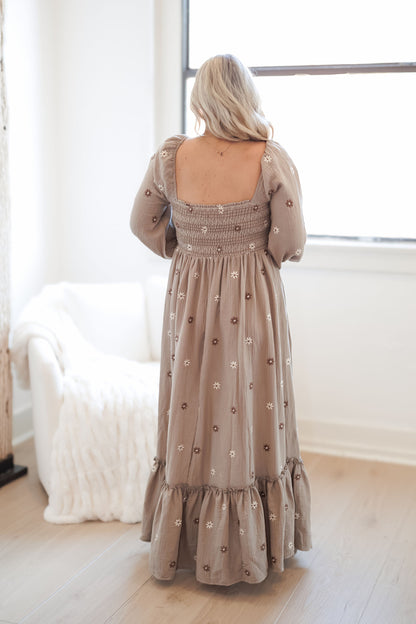 Brooke Dress - Grey Taupe - FINAL SALE