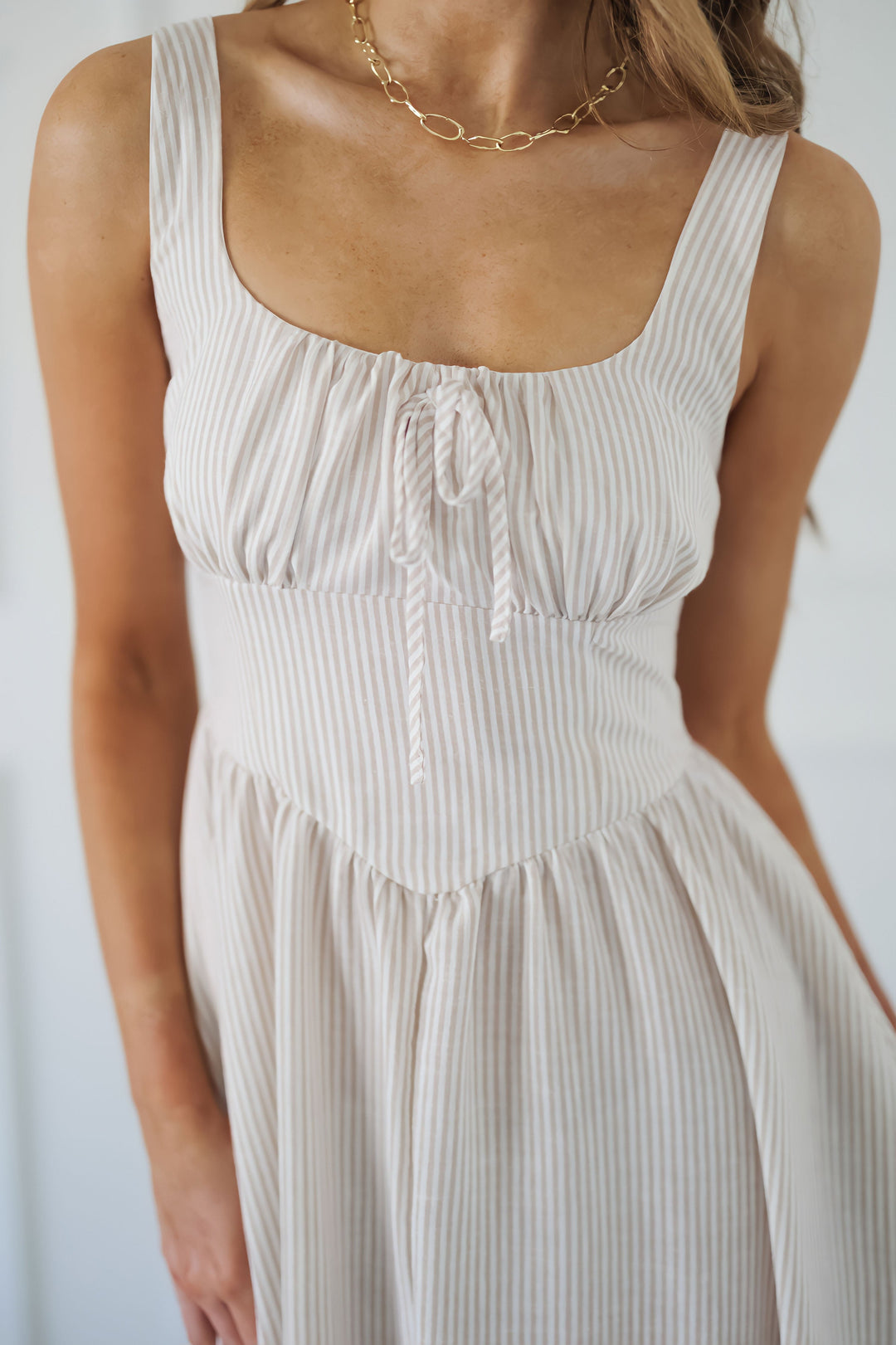 Lainey Dress - Light Taupe