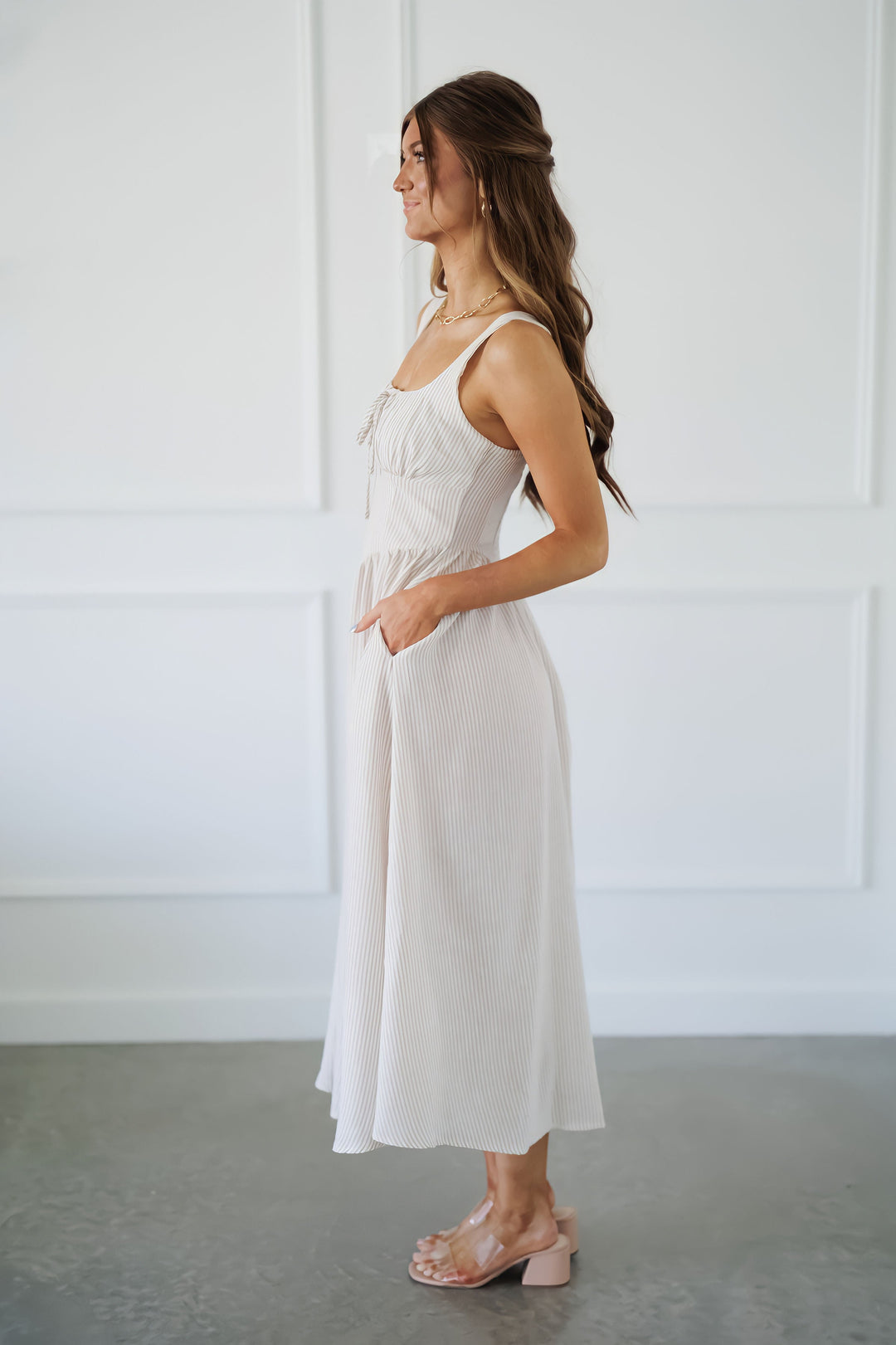 Lainey Dress - Light Taupe