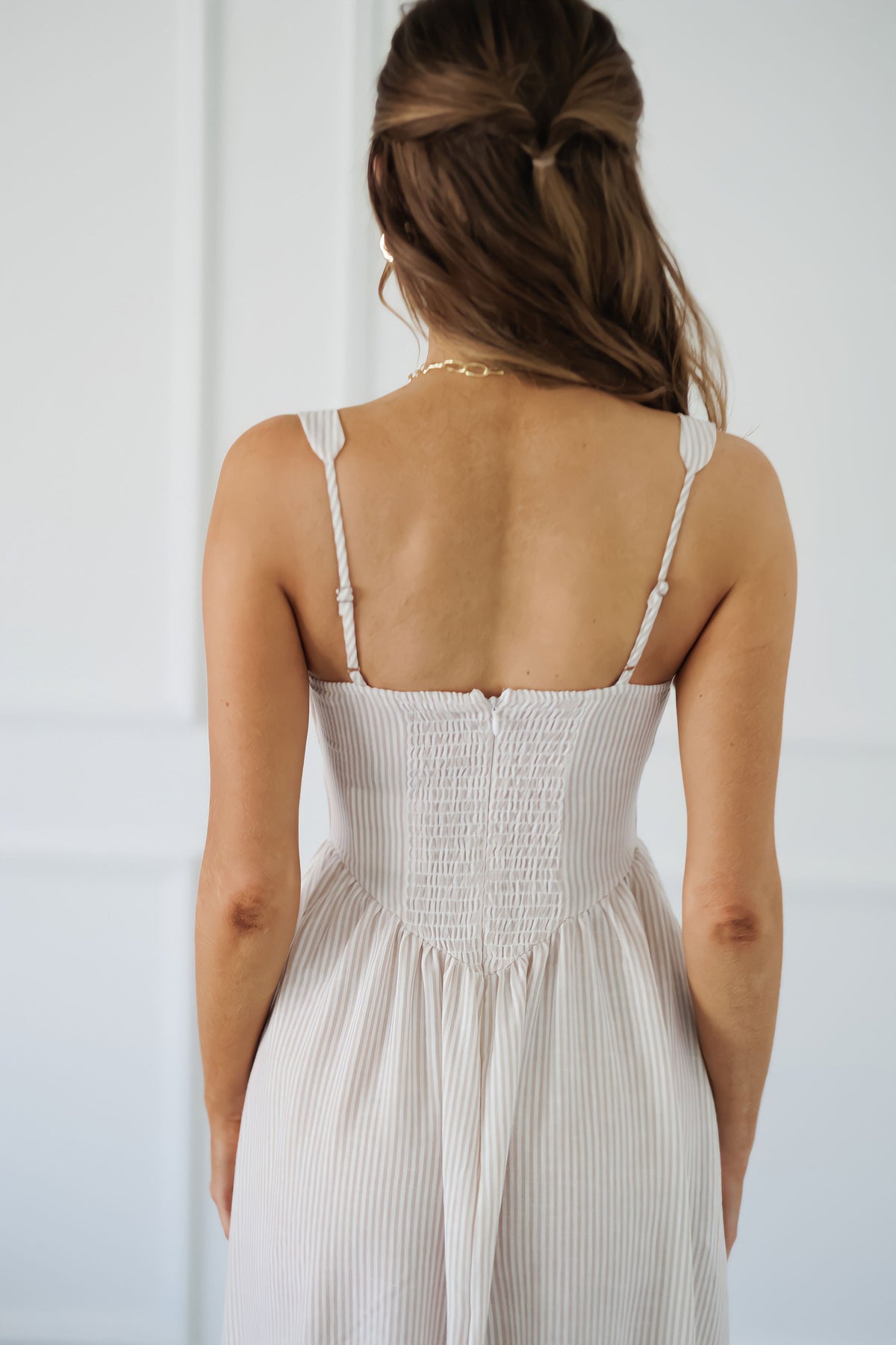 Lainey Dress - Light Taupe