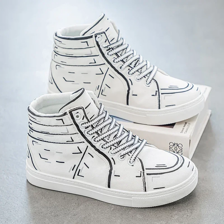 Hype Sketch Canvas Sneakers