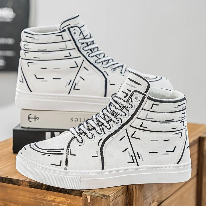 Hype Sketch Canvas Sneakers