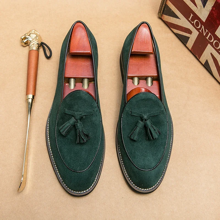 LuxeSuede Italian Loafers