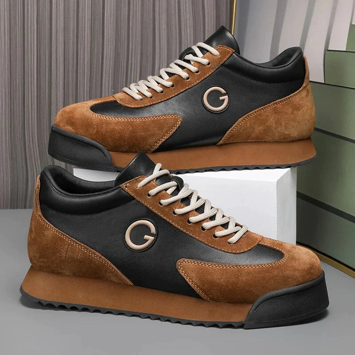 Giovanni Nero Leather Shoes