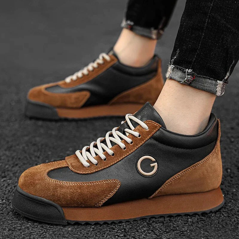 Giovanni Nero Leather Shoes
