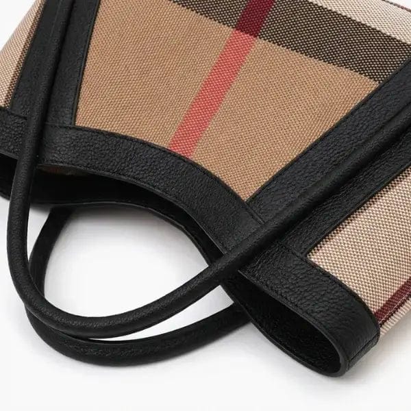 Amelie Canvas & Leather Structured Tote Bag