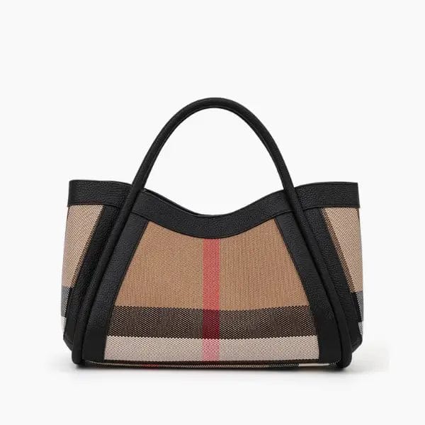 Amelie Canvas & Leather Structured Tote Bag
