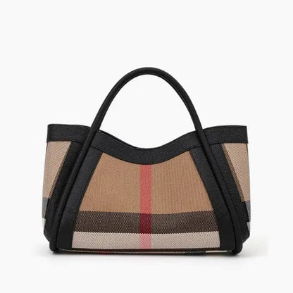 Amelie Canvas & Leather Structured Tote Bag