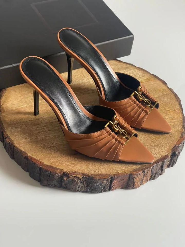 Babylone Heels – Gold Hardware