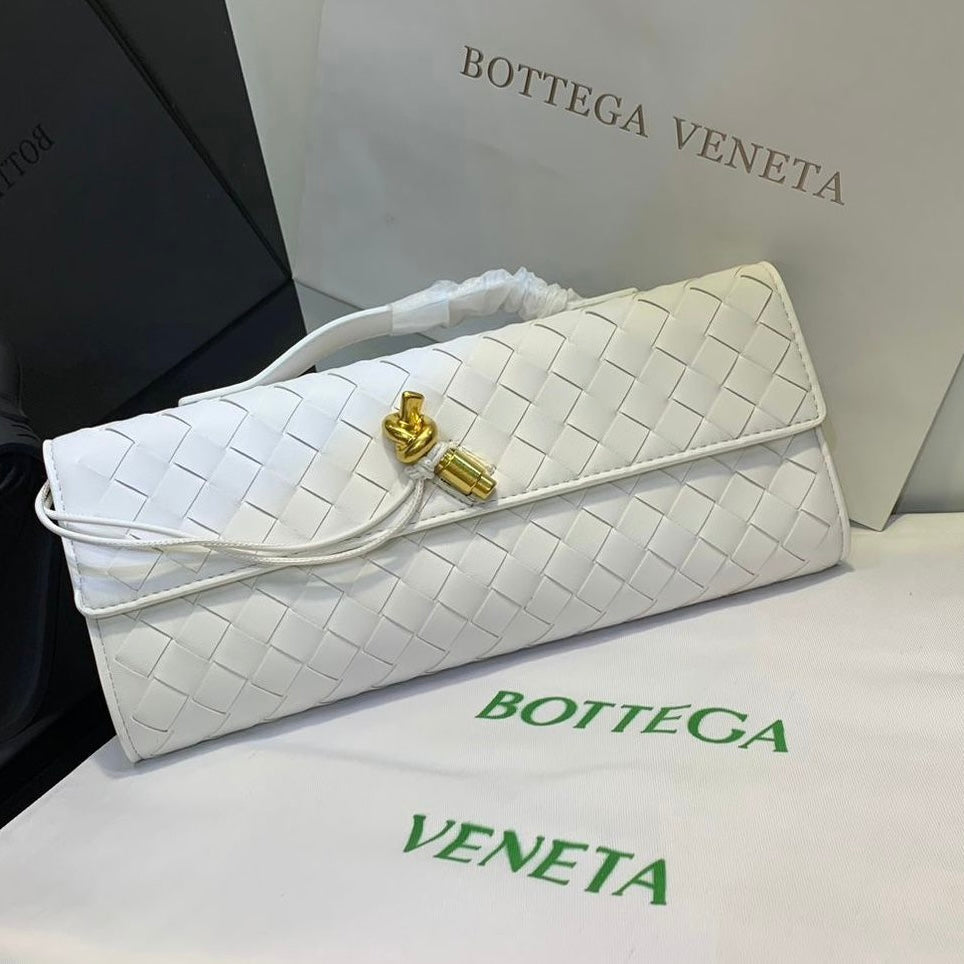 Long Woven Leather Clutch Bag – Serilea Esme